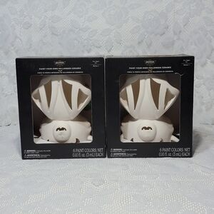 Set of 2 Paint-Your-Own Bat Ceramic Craft DIY Kit The Halloween Collection